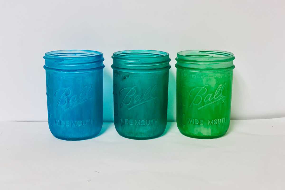 Tinted Glass Jar Tutorial