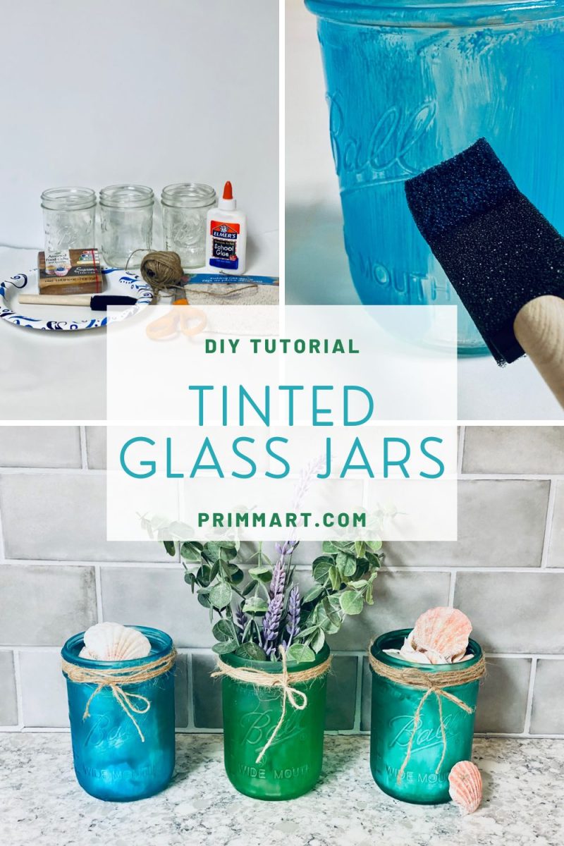 Tinted Glass Jar Tutorial - How to Tint Glass Jars Permanently 