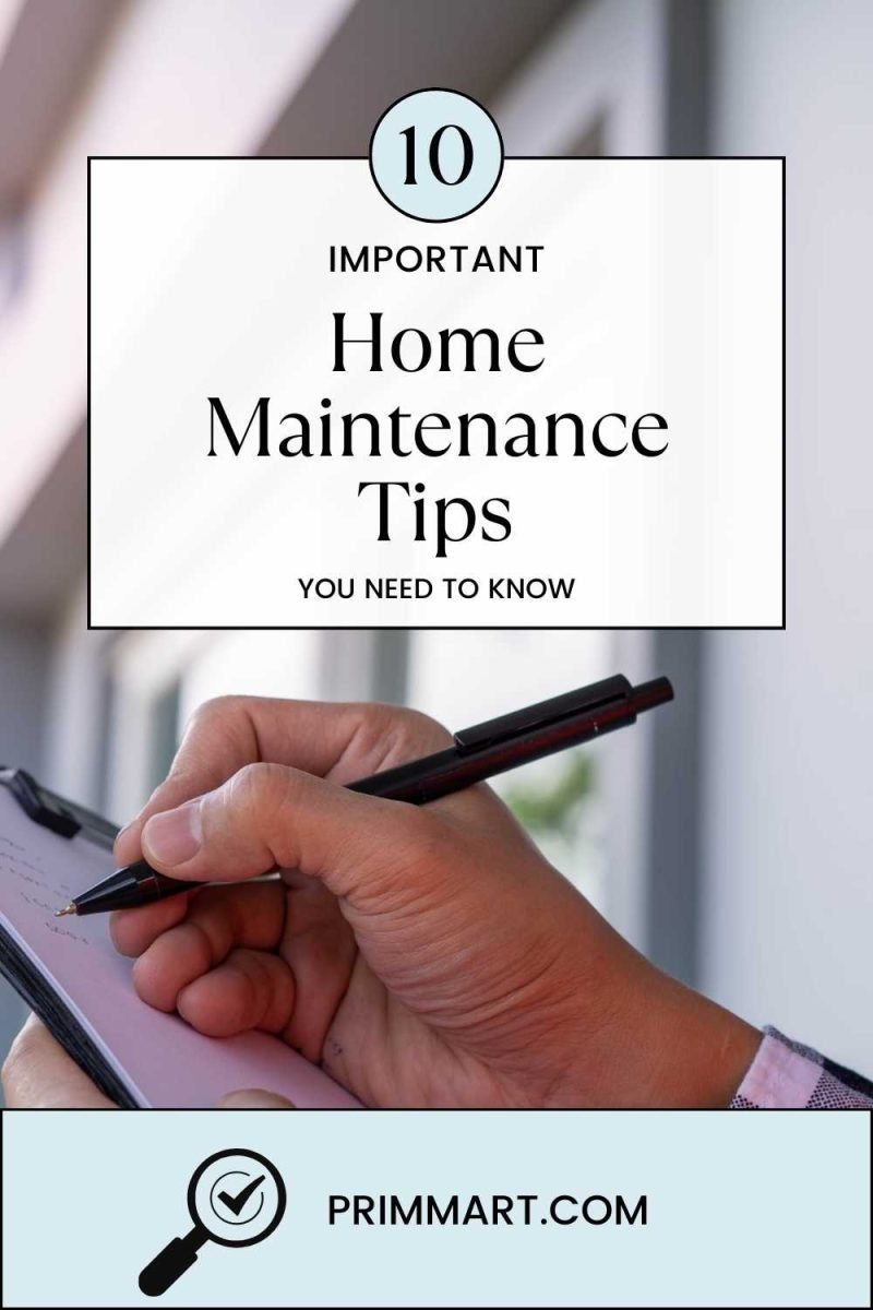 A home requires regular maintenance to keep it in top condition and to protect its value. Here are 10 must-follow home maintenance tips.