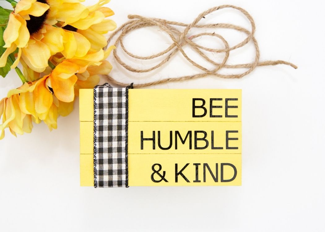 Bee Themed Stacked Books