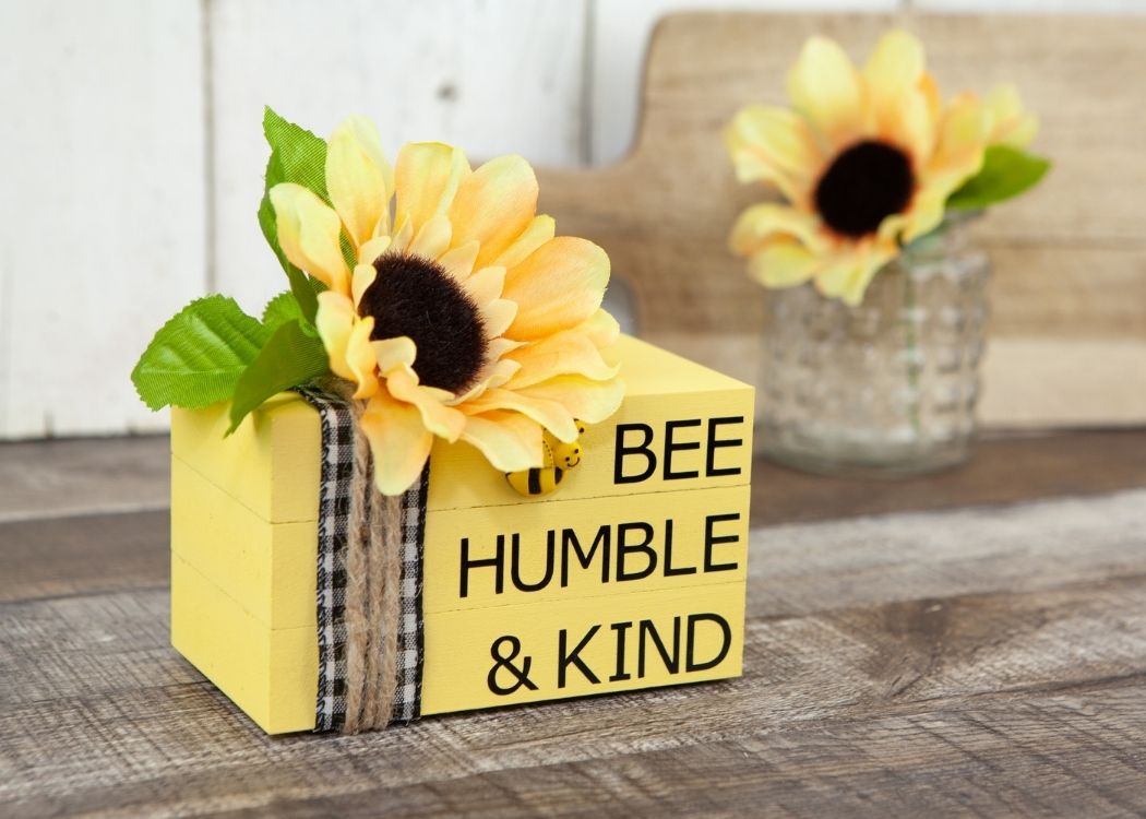 Bee Themed Stacked Books