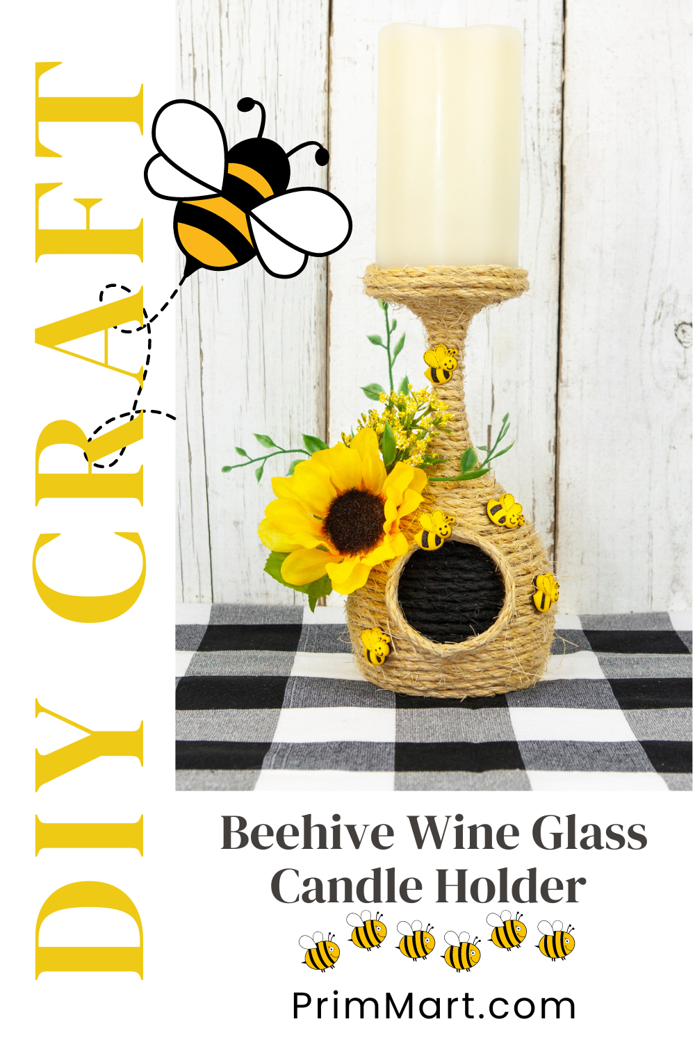 This cute DIY beehive decoration is a delightful project that combines rustic elements and nature, a perfect addition to your home or gift.