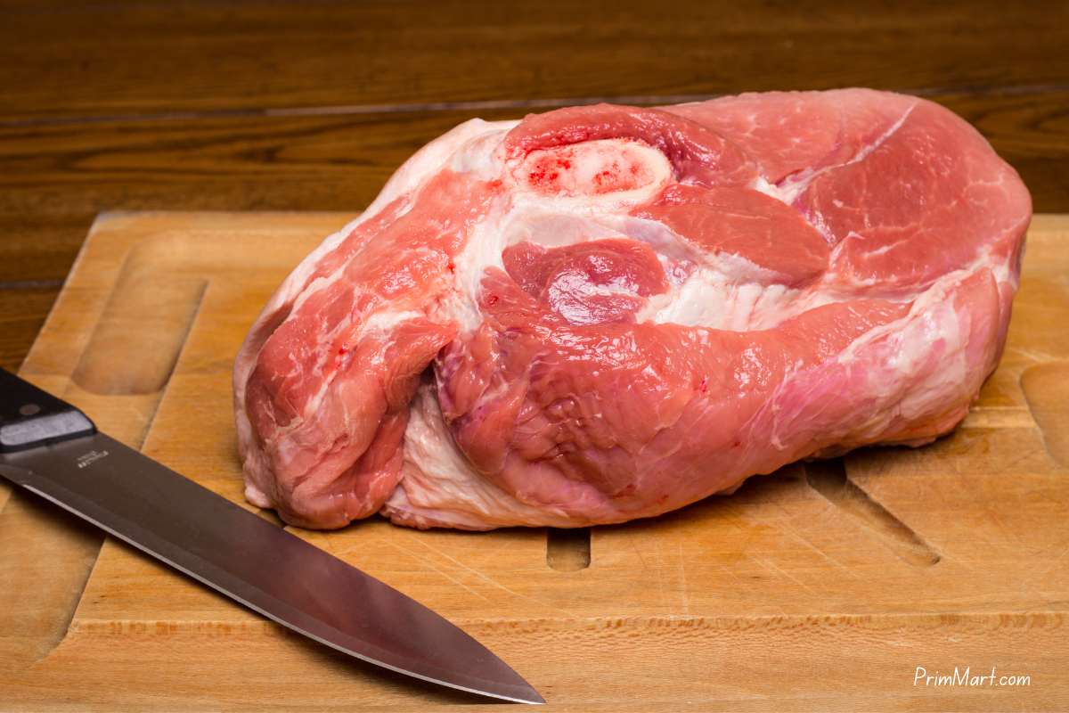 Pork Shoulder on Cutting Board