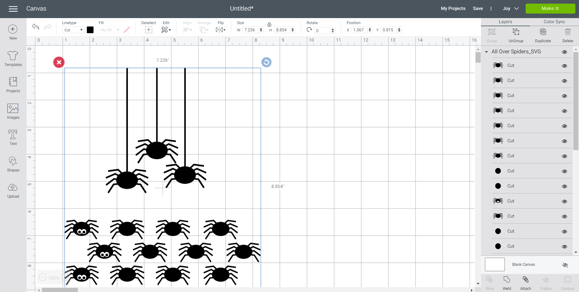 Preparing free Cricut Halloween SVG 1