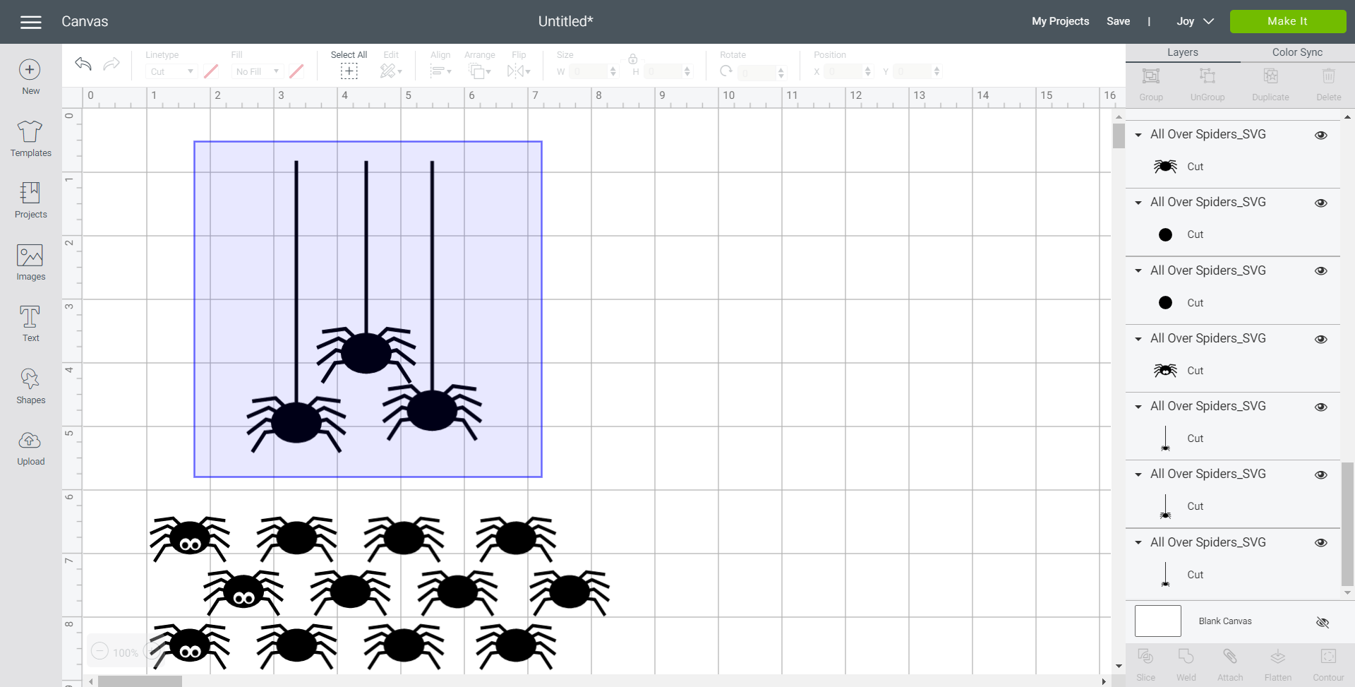 Preparing free Cricut Halloween SVG 2