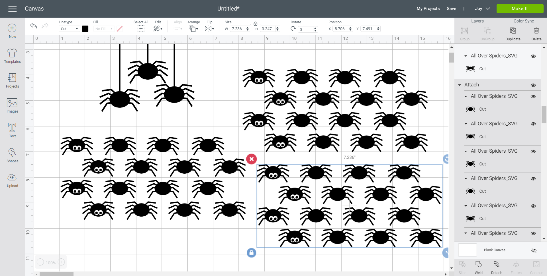 Preparing free Cricut Halloween SVG 4