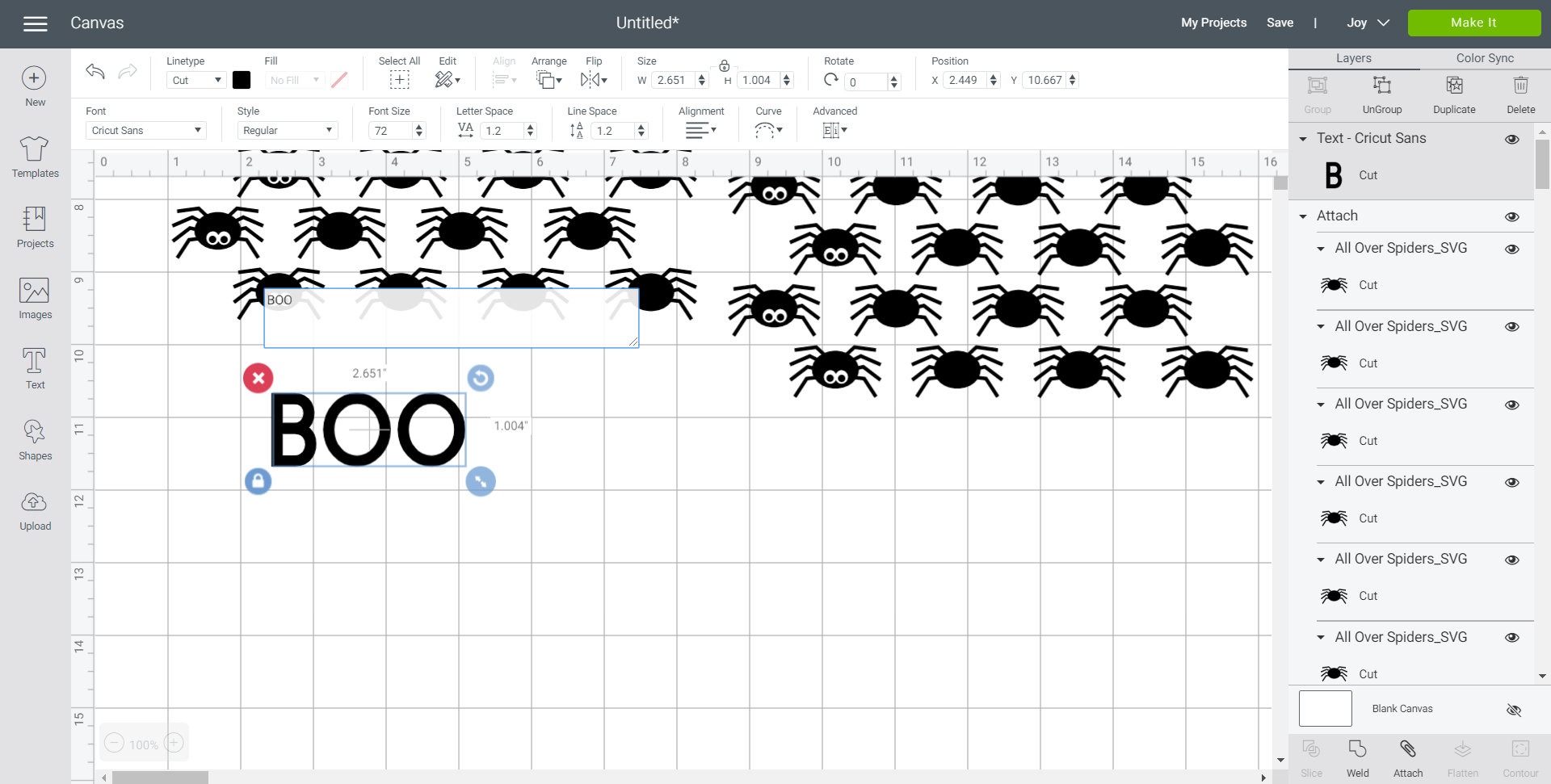 Preparing free Cricut Halloween SVG 5