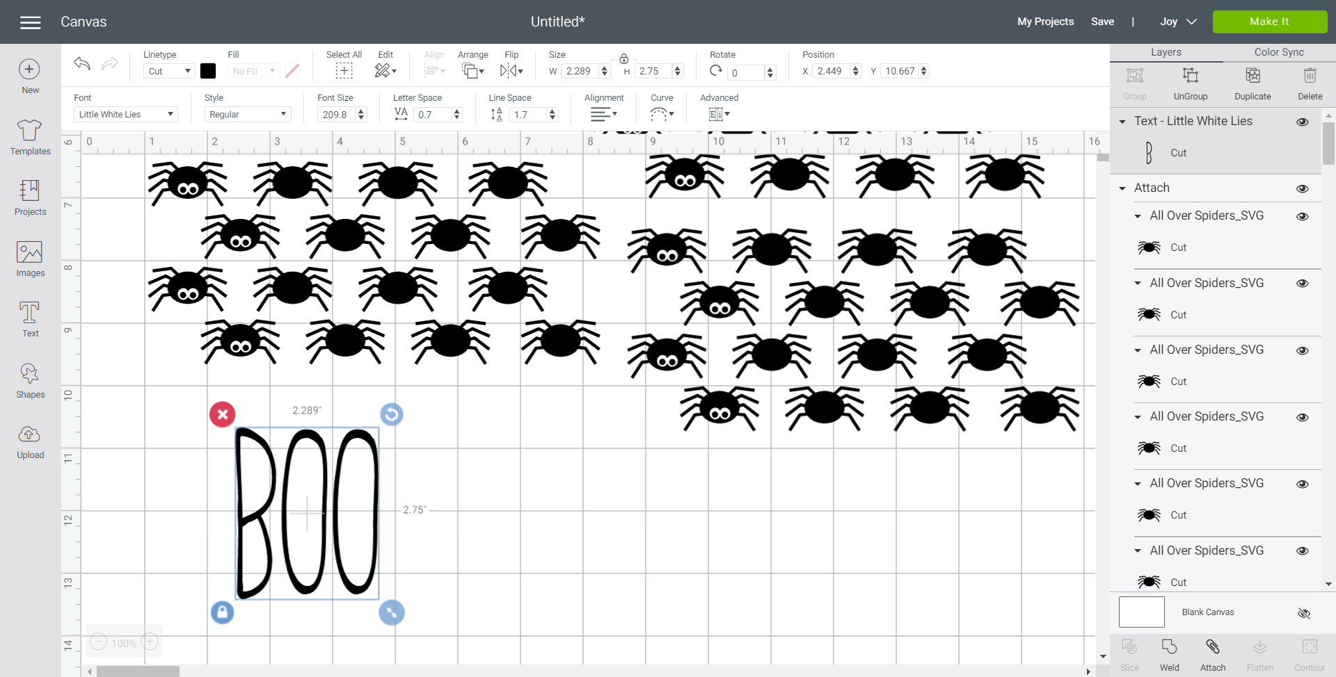 Preparing free Cricut Halloween SVG 7
