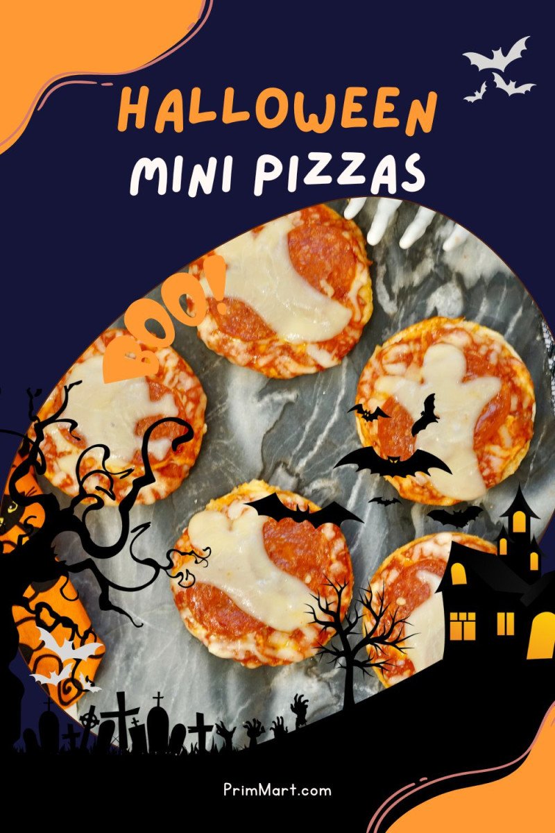 Halloween Mini Pizzas