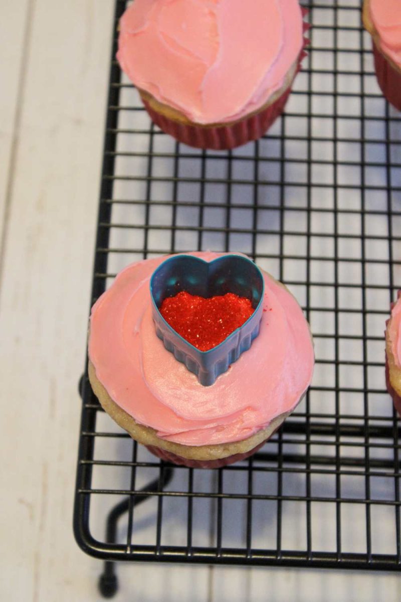 Frosting Easy Valentine's Day Surprise Cupcakes