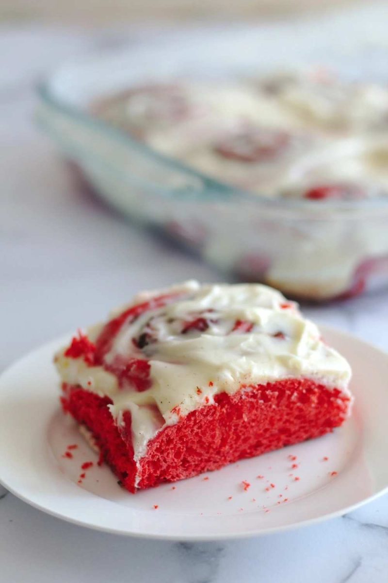 Red Velvet Cinnamon Rolls
