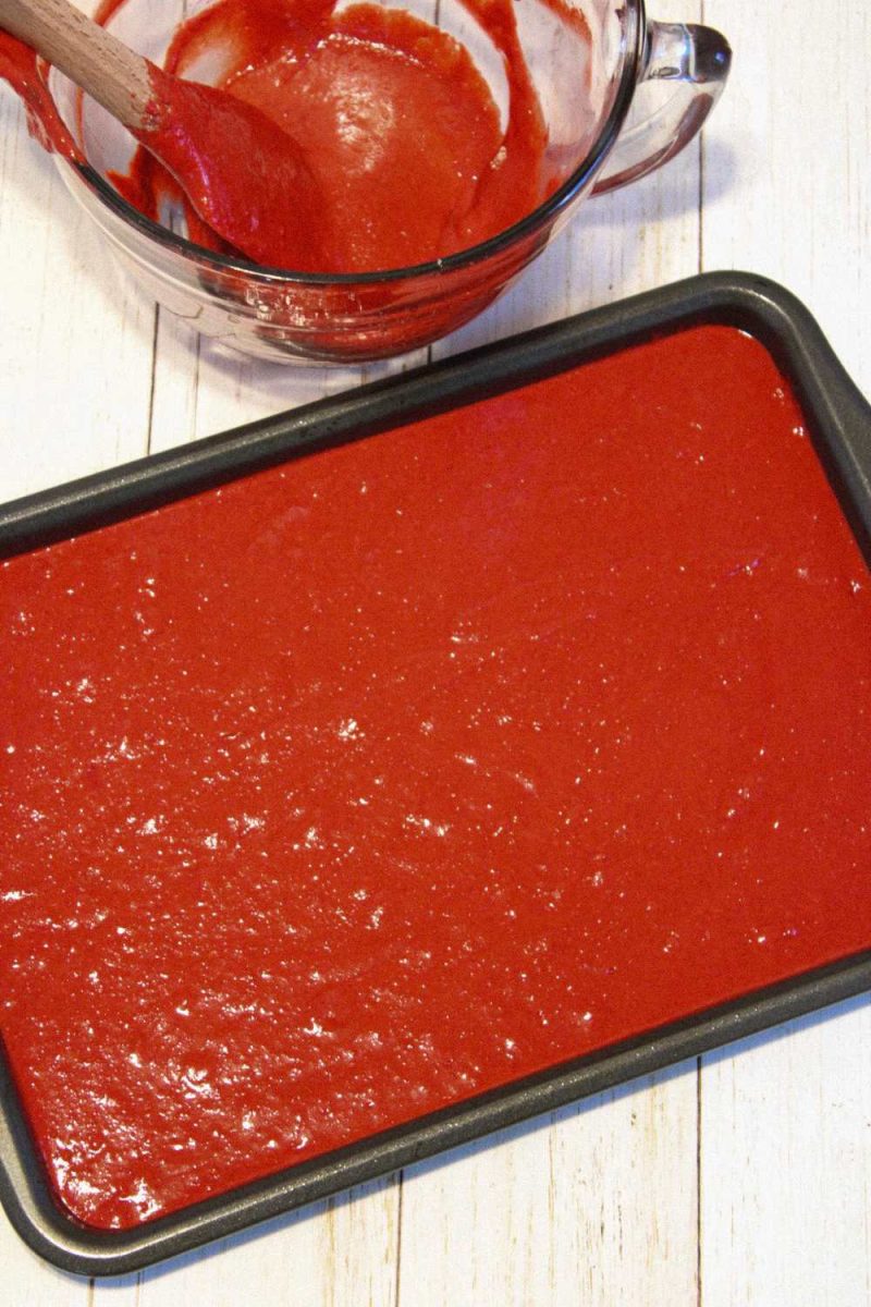 Red Velvet Heart Batter