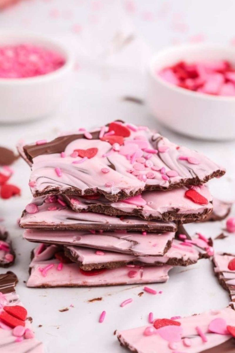 Valentine’s Day Chocolate Bark by Everyday Family Cooking