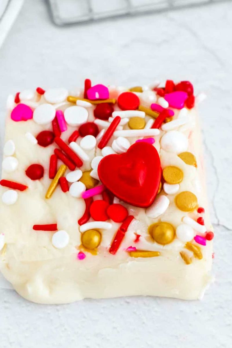  Valentine’s White Chocolate Fudge by Recipes from a Pantry Valentine Candy Recipes Roundup